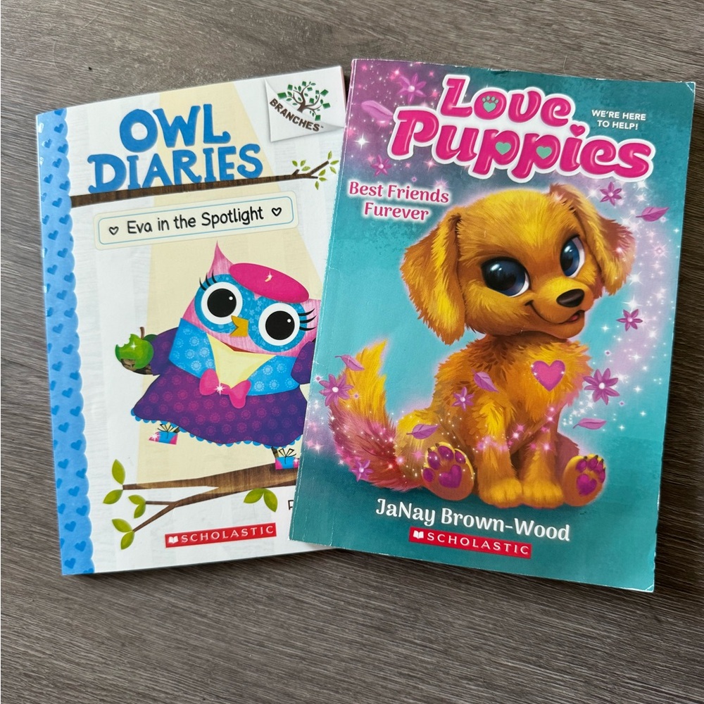 Scholastic Books - Owl Diaries & Love Puppies